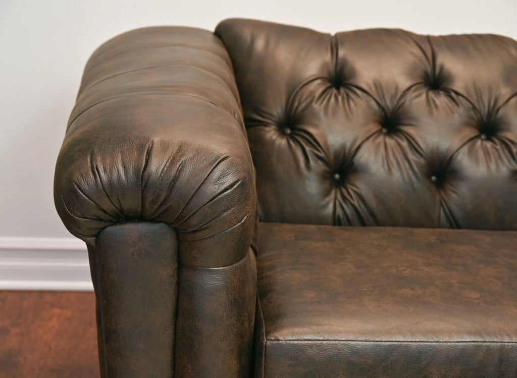 Faux Leather Chesterfield Sofa M2795