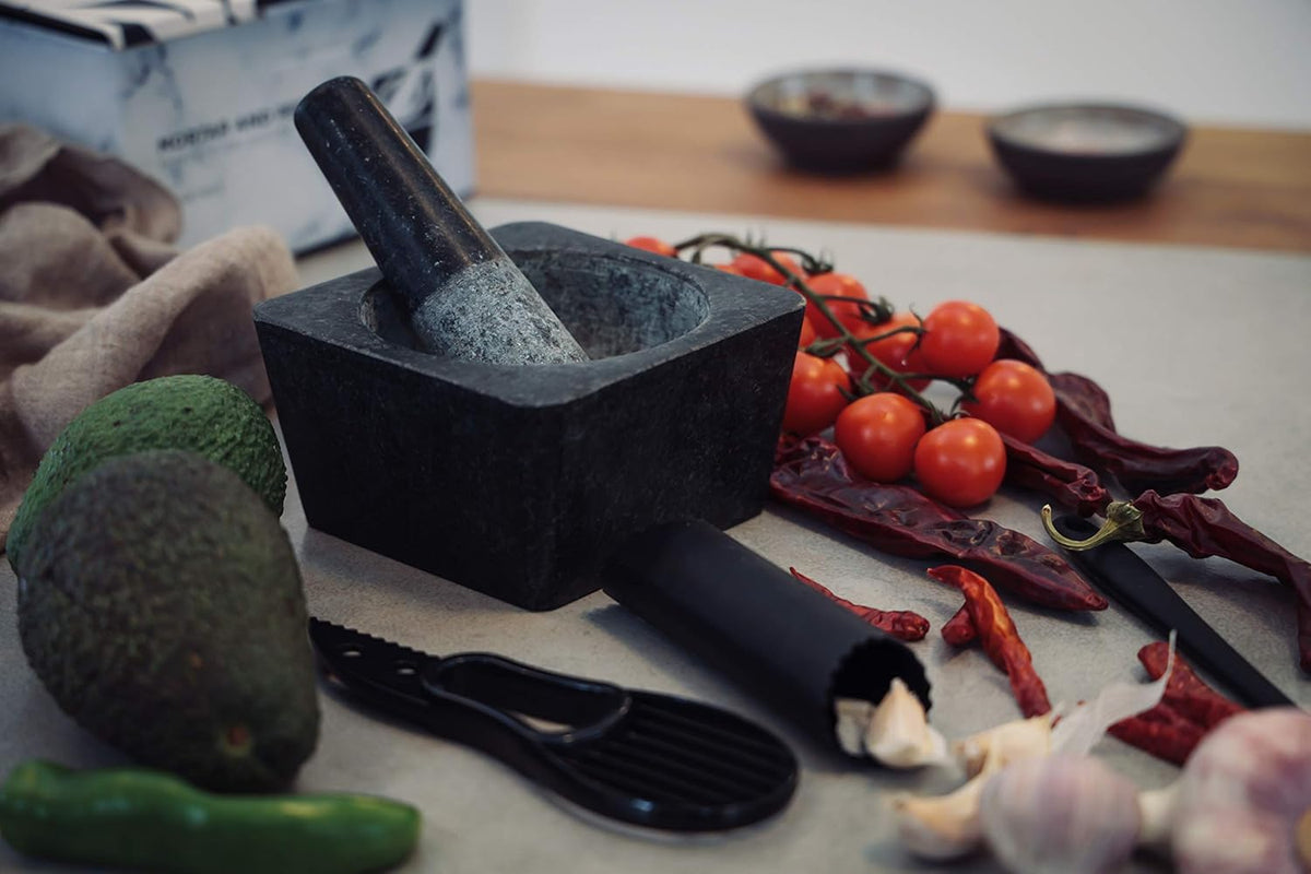 Large Granite Mortar and Pestle Set, Pack of 2 Y104783