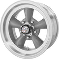 Gray Wheel With Machined Lip (15x10/5x120.7mm, -44mm offset) X9424