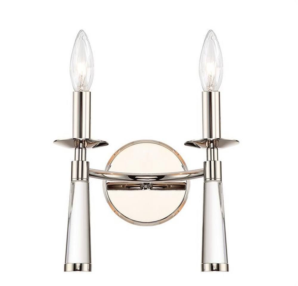 Polished Nickel 2 Light Sconce G713478