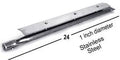 Stainless Steel Gas Burner 24" x 1" with Top Heat Plate A82961