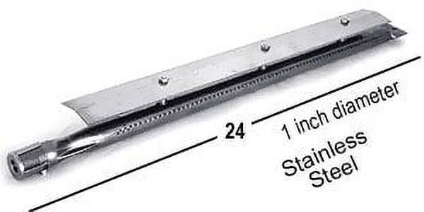 Stainless Steel Gas Burner 24" x 1" with Top Heat Plate A82961