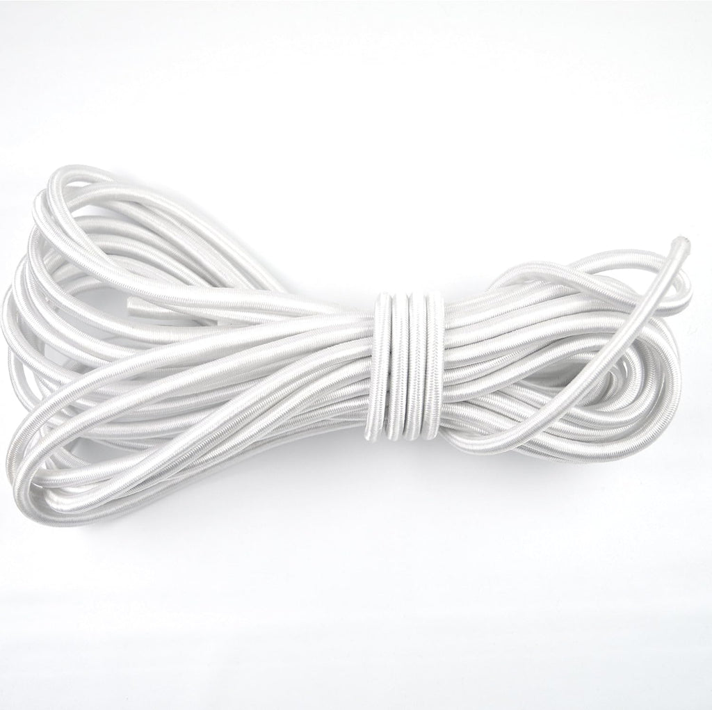 100ft 3/8 Inch White Bungee Shock Cord Pack of 2 T799135