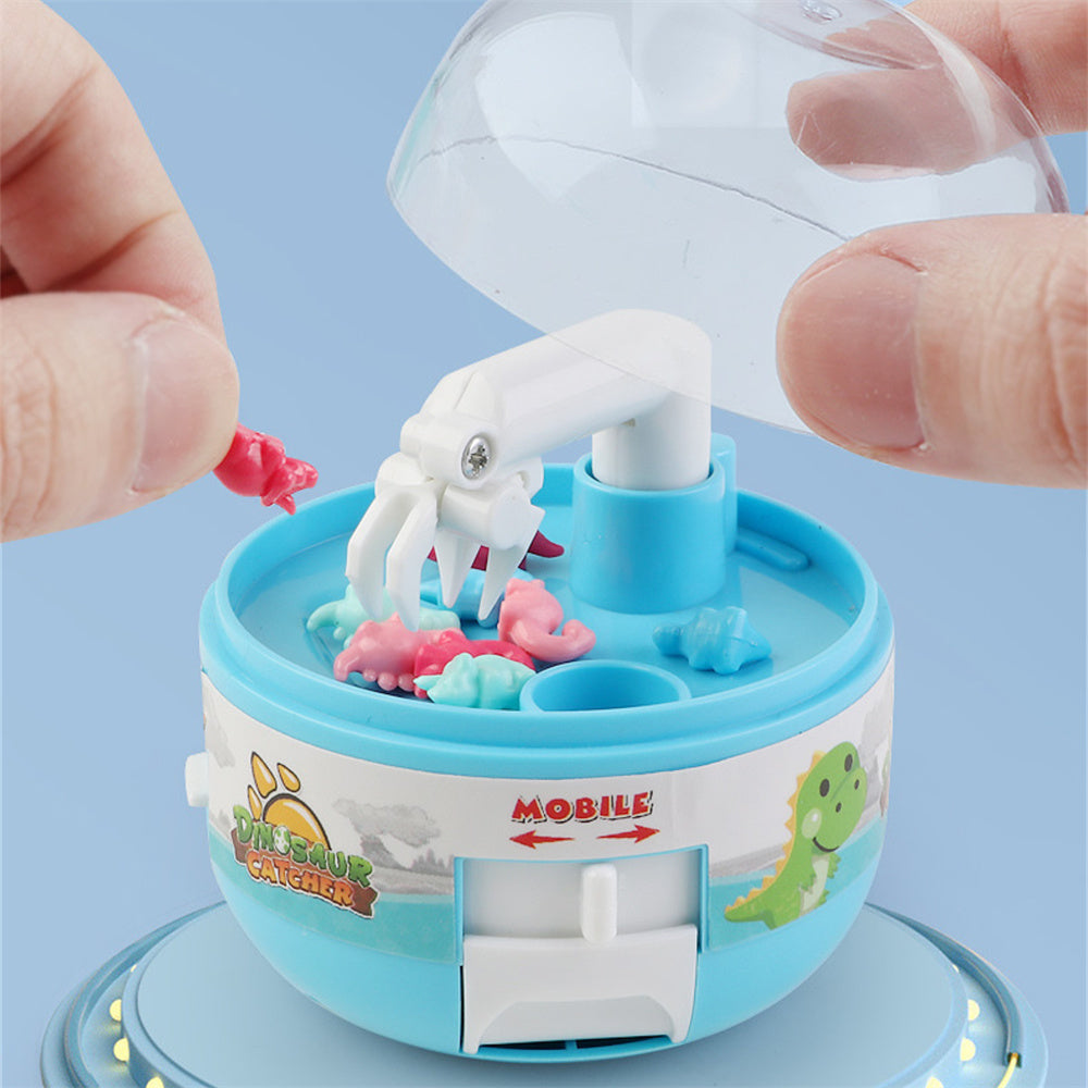 Kids Mini Claw Machine Toys with Dinosaur Figures F7030