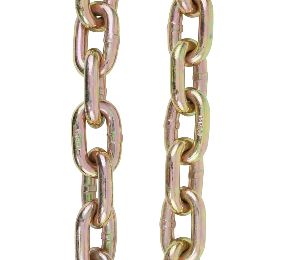 4 Pack 1/2 Inch x 20 FT Grade 70 Binder Chain with Clevis Grab Hooks S912