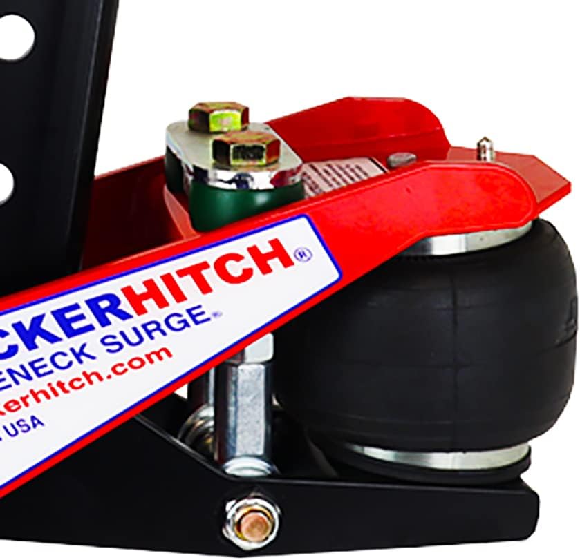 Gooseneck Air Hitch & Coupler, Square 4" Straight Pin 30K Coupler 9" Offset N2460