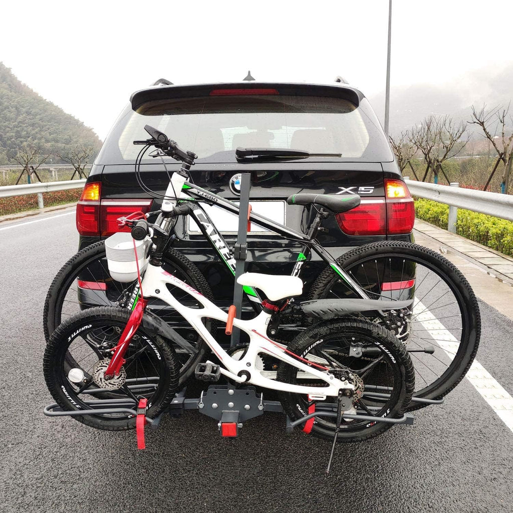 Hitch Mounted Foldable 2-Bike Rack Platform Style Carrier H10730