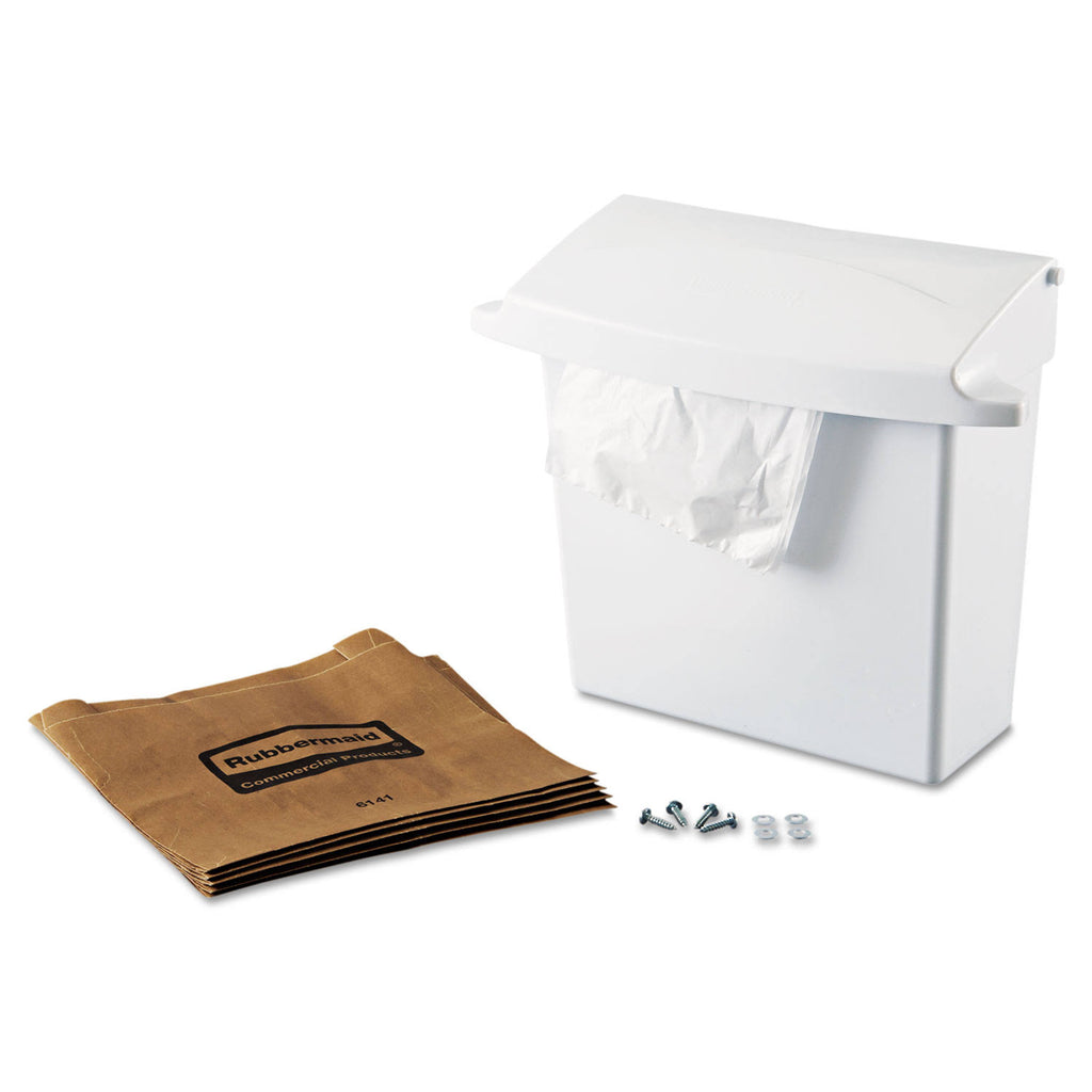 White Rigid Liner Sanitary Napkin Receptacle T47696