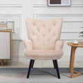 Beige Velvet Accent Chair A85994
