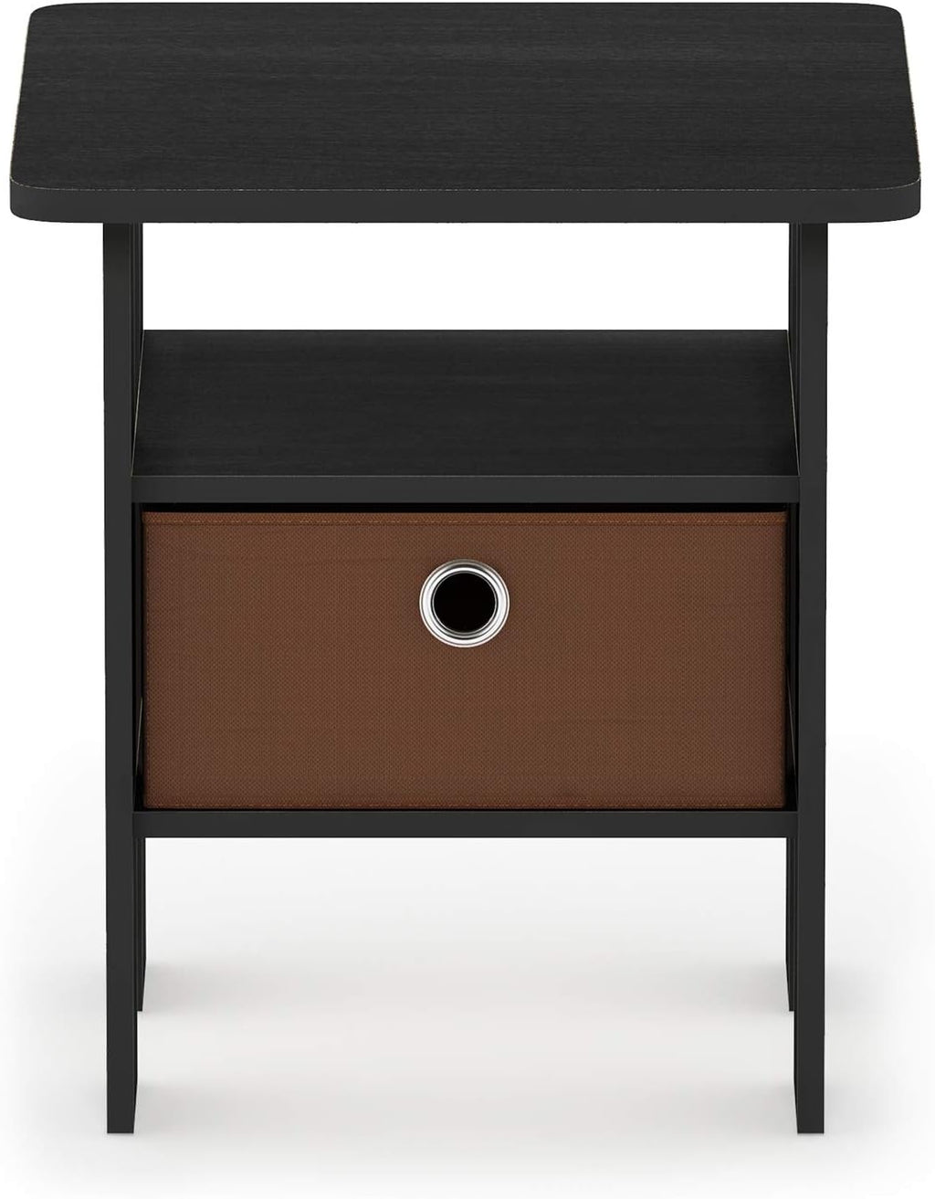Set of 2 Table with Bin Drawer & 1 Table with Bin Drawer Americano/Medium Brown T8261