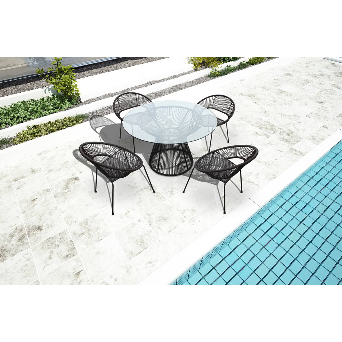 White Lightning Dining Table N43961