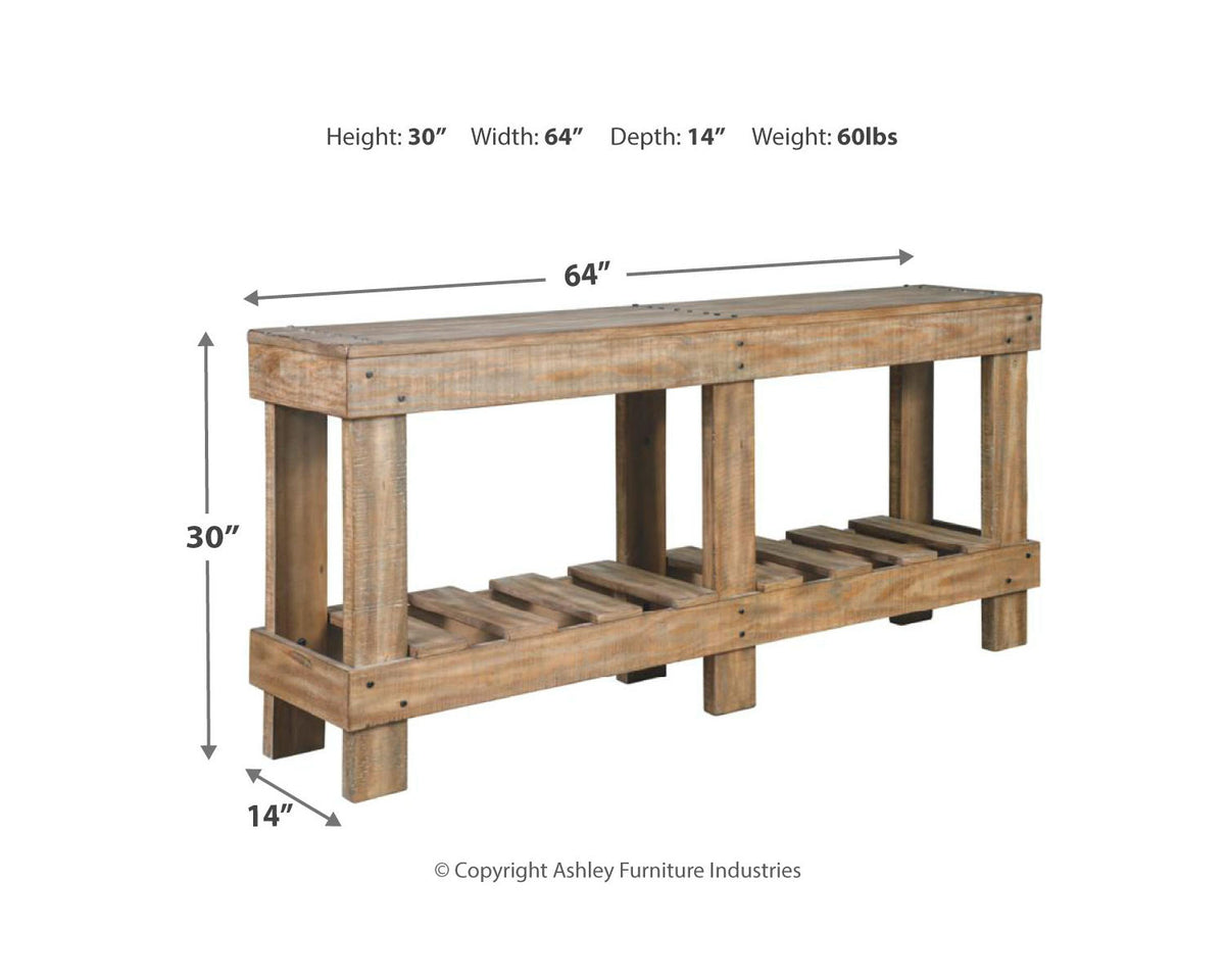 Casual Sofa Console Table Brown M189782