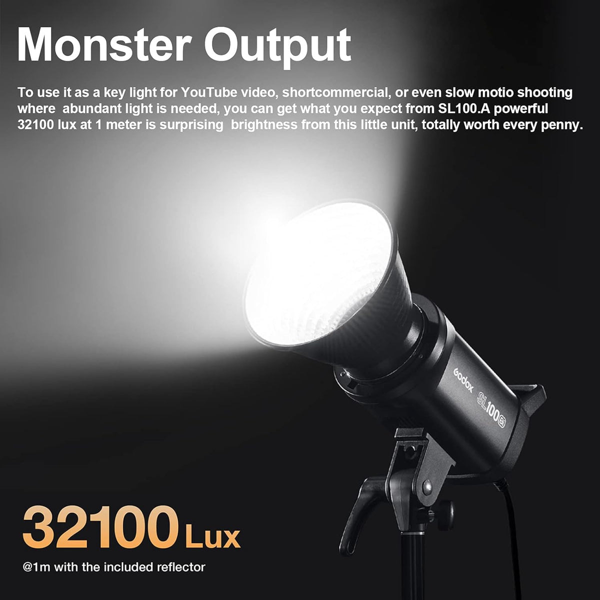 100W CRI96+ TLCI97+ LED Video Light R99559