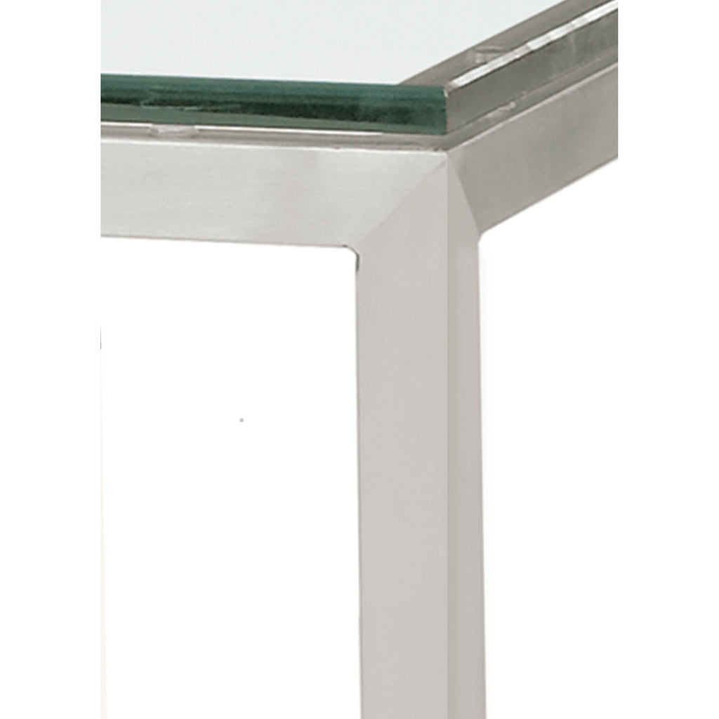 White Venatino Marble Top Parsons Bar Table G792