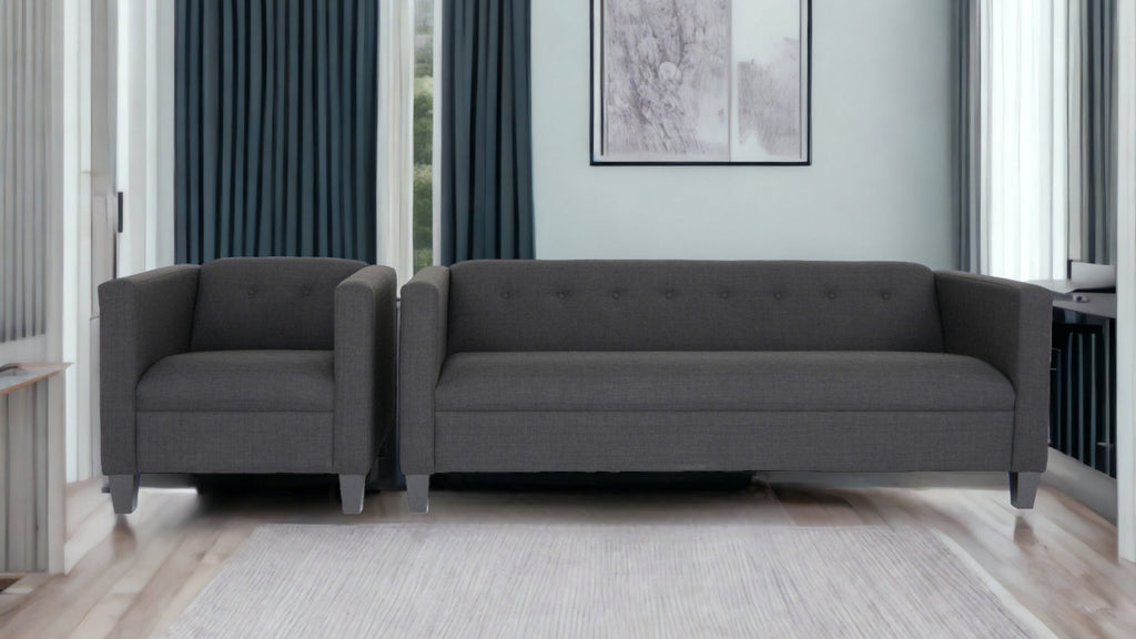Black Chair and Sofa Set N858