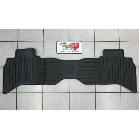 Black Rubber Rear Slush Mat for Dodge Ram 1500 Quad Cab P990073