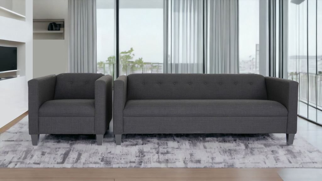 Black Chair and Sofa Set N858
