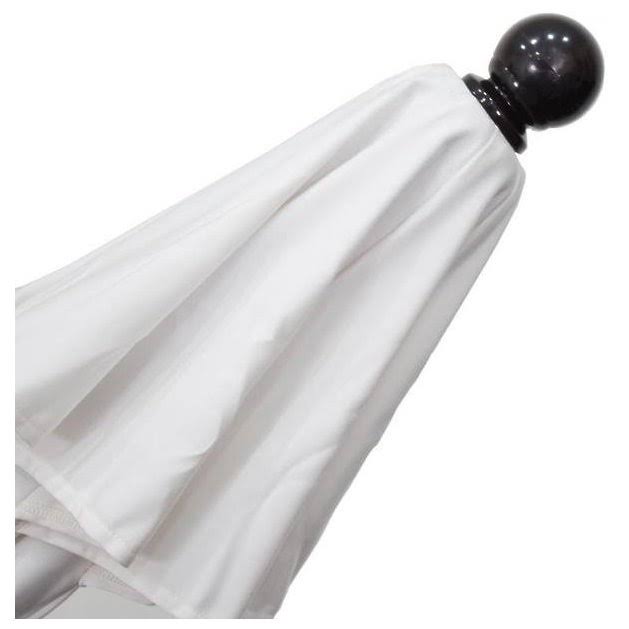 White Olefin Fiberglass Market Umbrella I167020