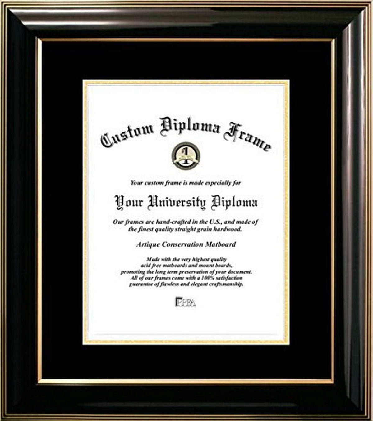 Black Certificate Frame 8.5 x 11 Inches G50248