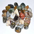 1 lb Ocean Tumbled Jasper Stones Q3969