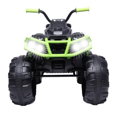 12V Battery Powered Ride on ATV Black Green T576