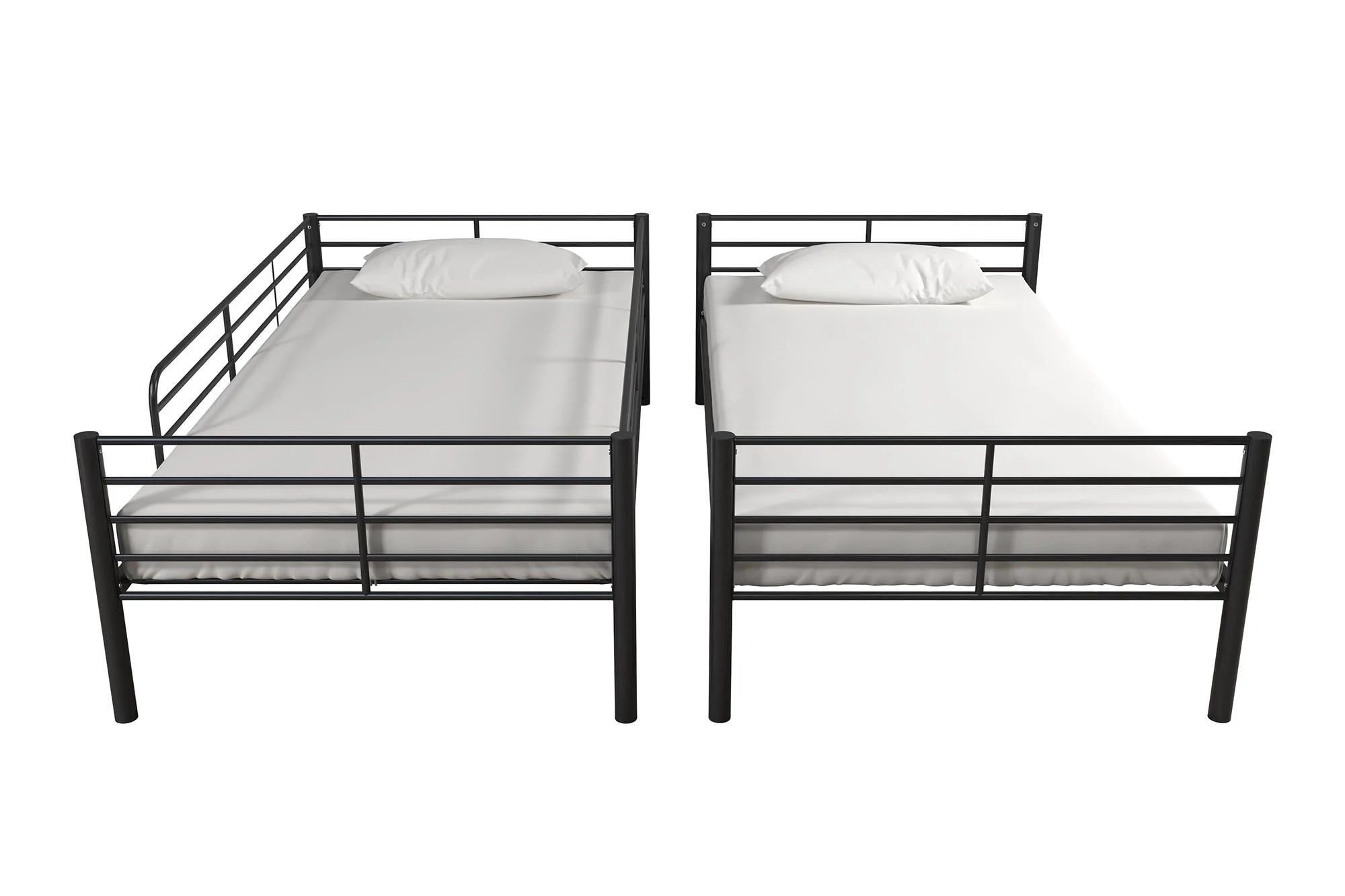 Black Twin over Twin Metal Bunk Bed K161976