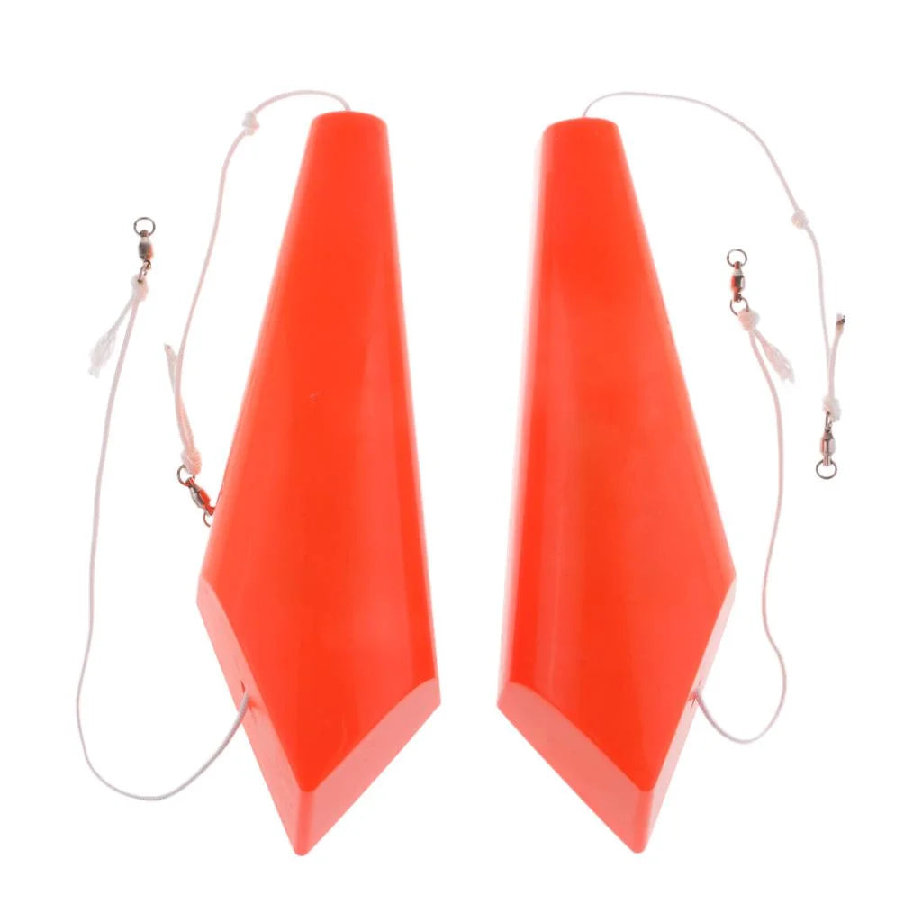 1 Pair Splashing Float Trolling Board Planer Fishing Slippers G142