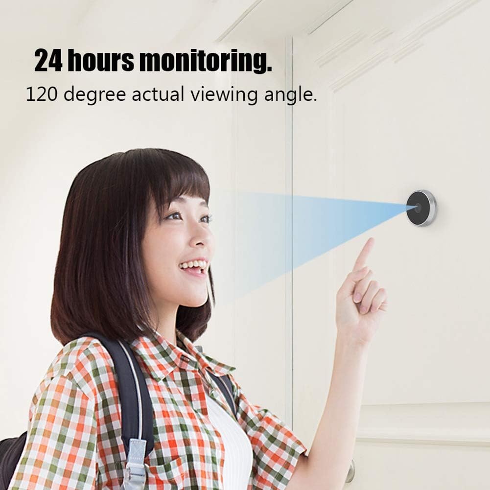 Video Doorbell 3.5 Digital LCD Security Camera 120 Degree Peephole Viewer U6780