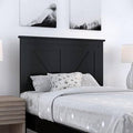 Black Twin Panel Headboard T42246