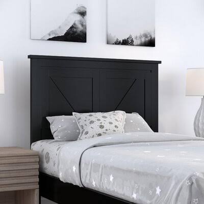 Black Twin Panel Headboard T42246