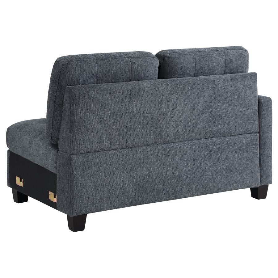 Steel Grey Upholstered Chair Q7447
