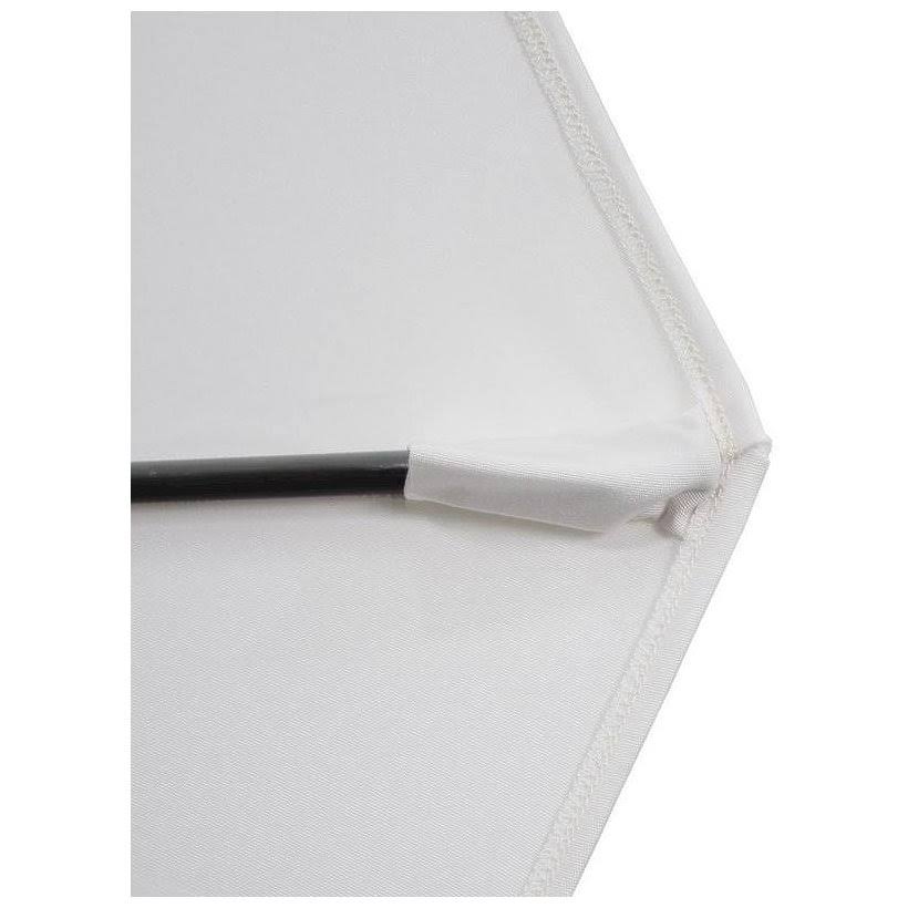 White Olefin Fiberglass Market Umbrella I167020