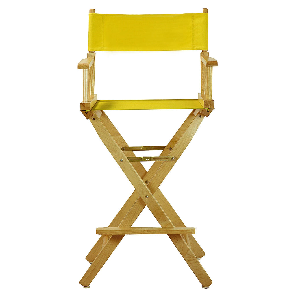 Natural Frame Red Canvas Director's Chair I7453