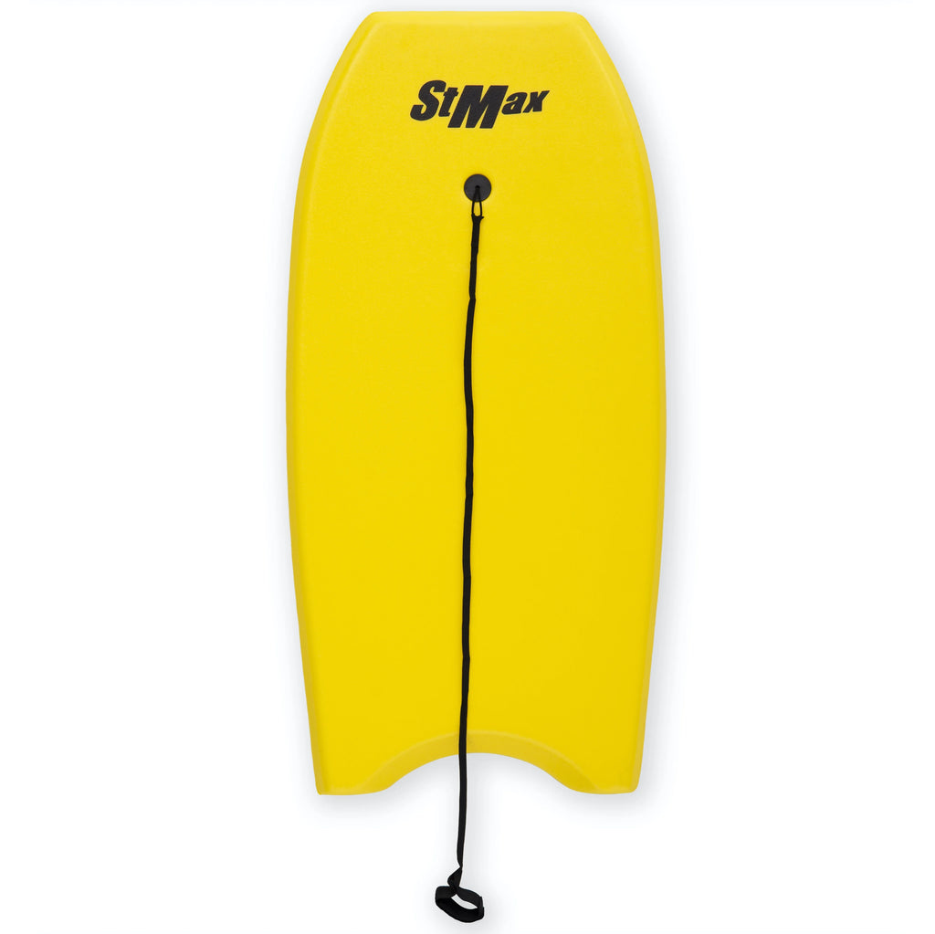 Yellow 41 Inch EPS Core Bodyboard with Wrist Leash R9679