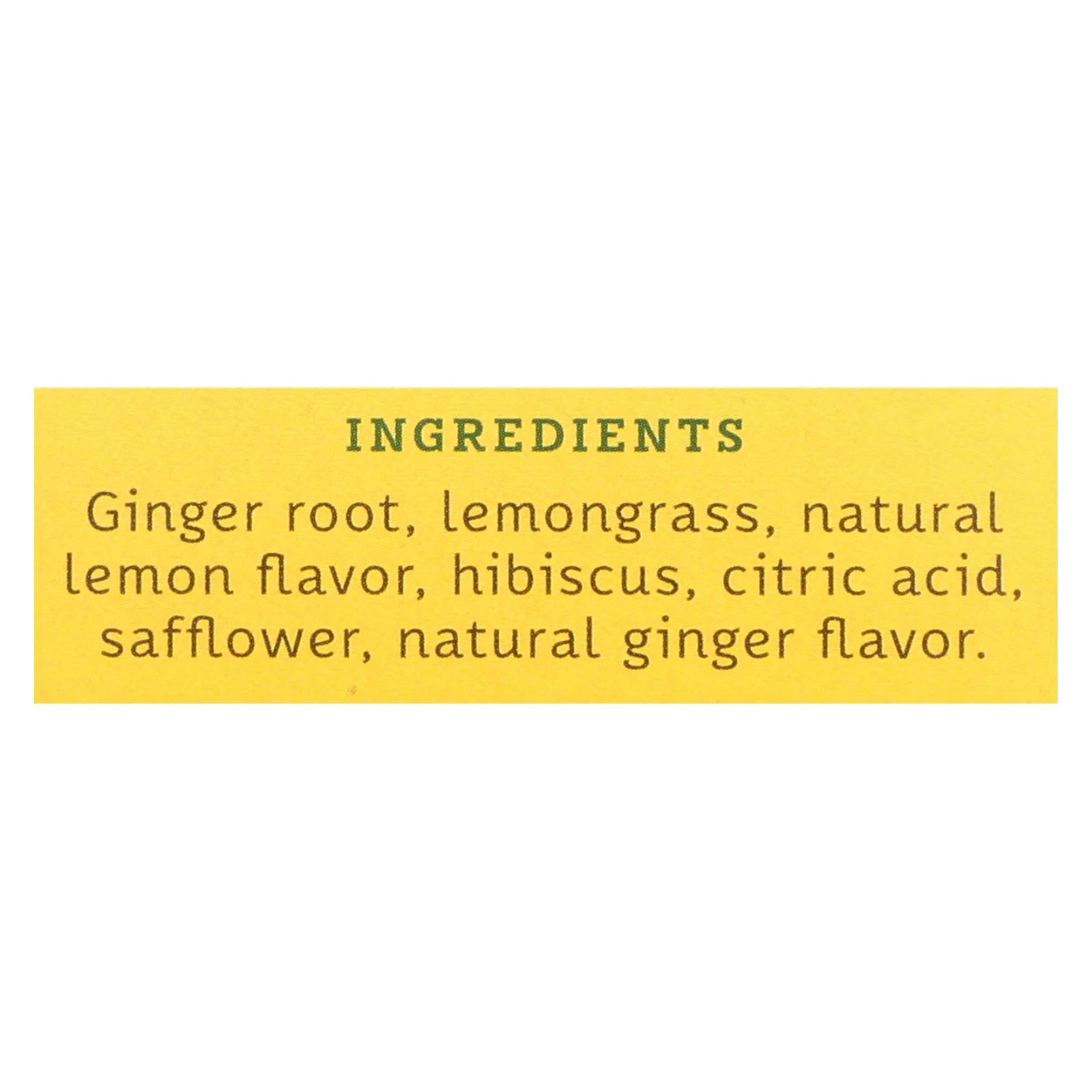 Lemon Ginger Herbal Tea 20 Bags Case Of 6 I534224