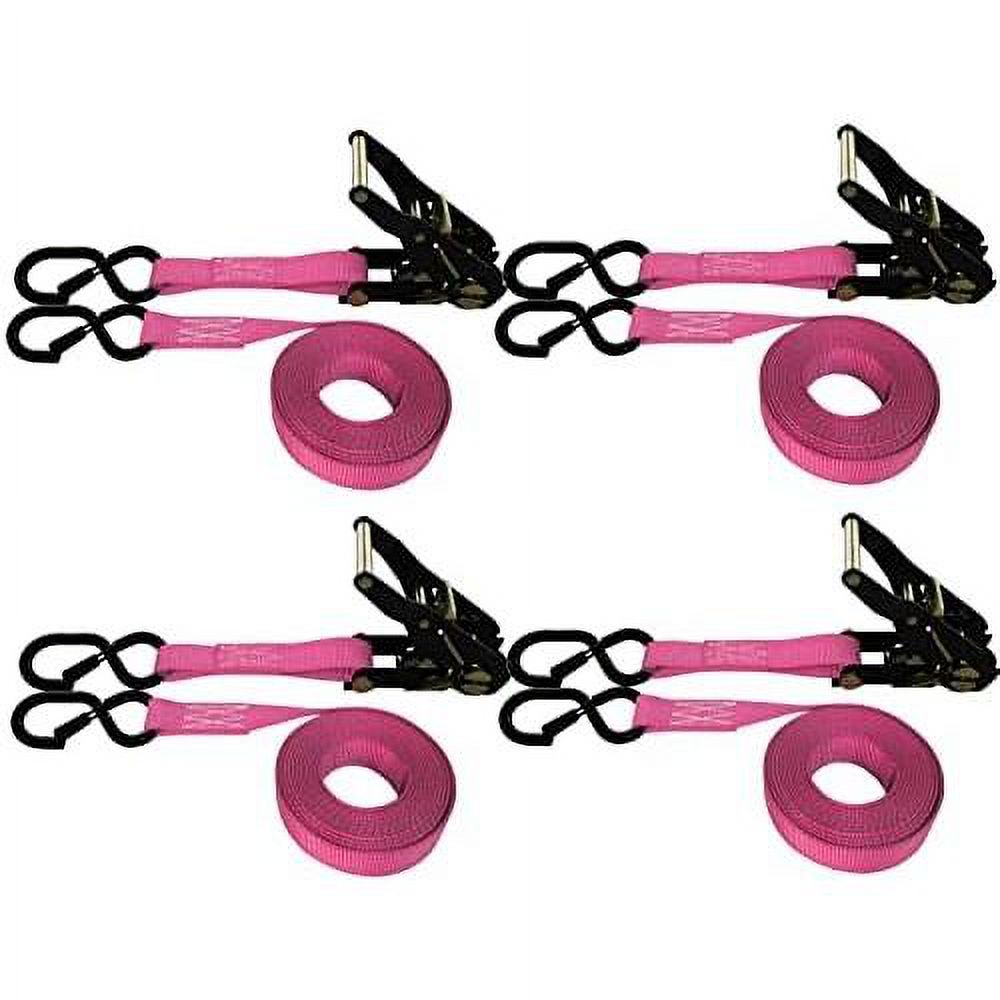4 Pack Ratchet S-Hook Straps (8 FT) Y639421
