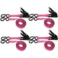 4 Pack Ratchet S-Hook Straps (8 FT) Y639421