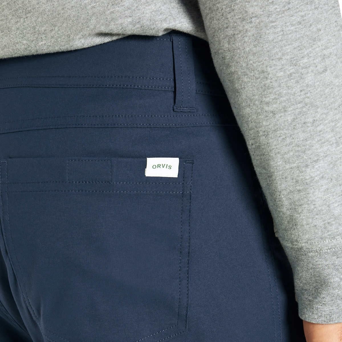 Men’s Fleece Lined Stretch Fabric Pant (Blue,32x32) S943189