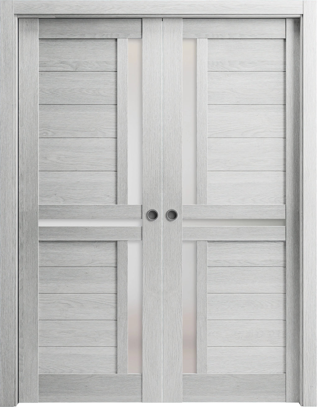 Double Barn Door 36 x 80 inches with Frosted Glass F834619