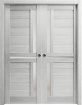 Double Barn Door 36 x 80 inches with Frosted Glass F834619