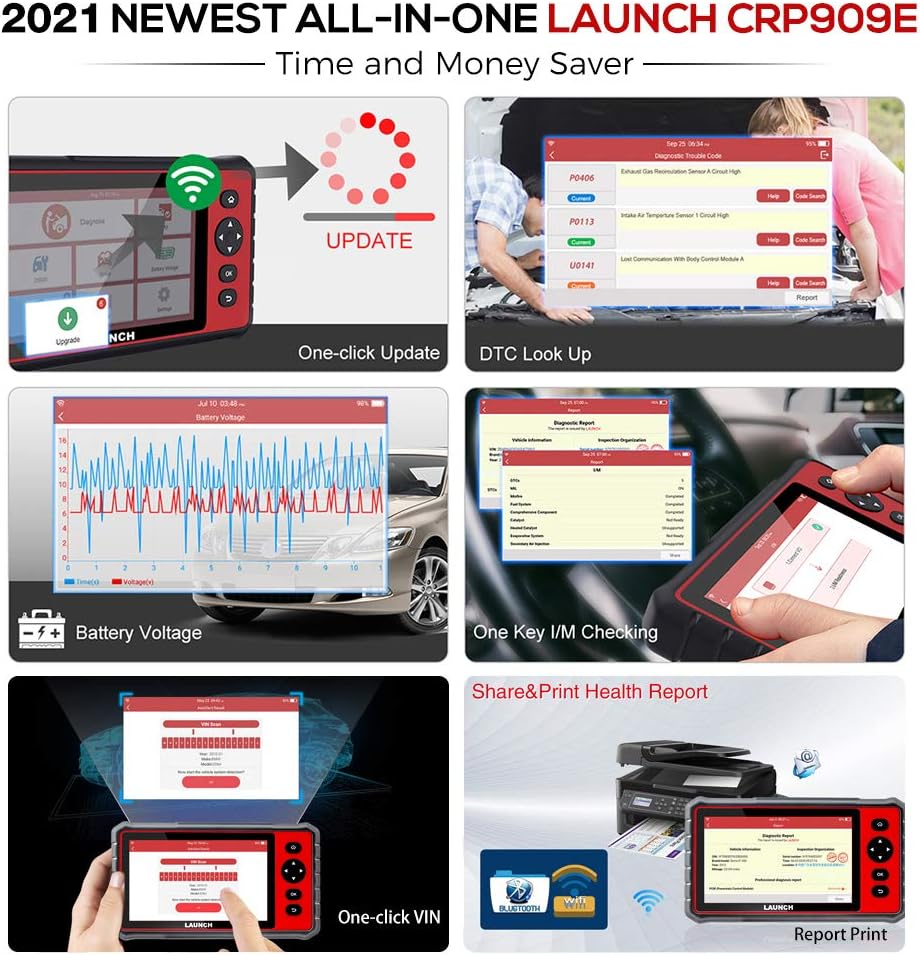 OBD2 Scanner Car Diagnostic Scan Tool E709