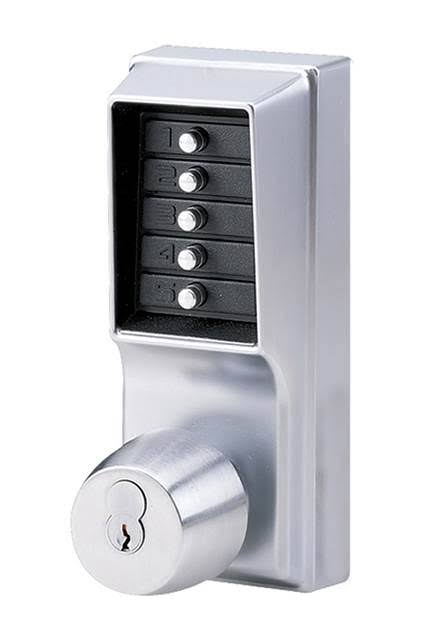Mechanical Keyless Pushbutton Door Lock with Knob E377