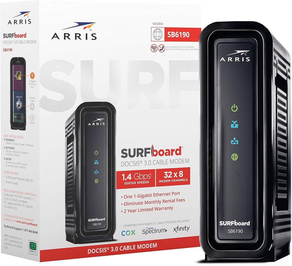 Cable Modem, Black, 800 Mbps B586