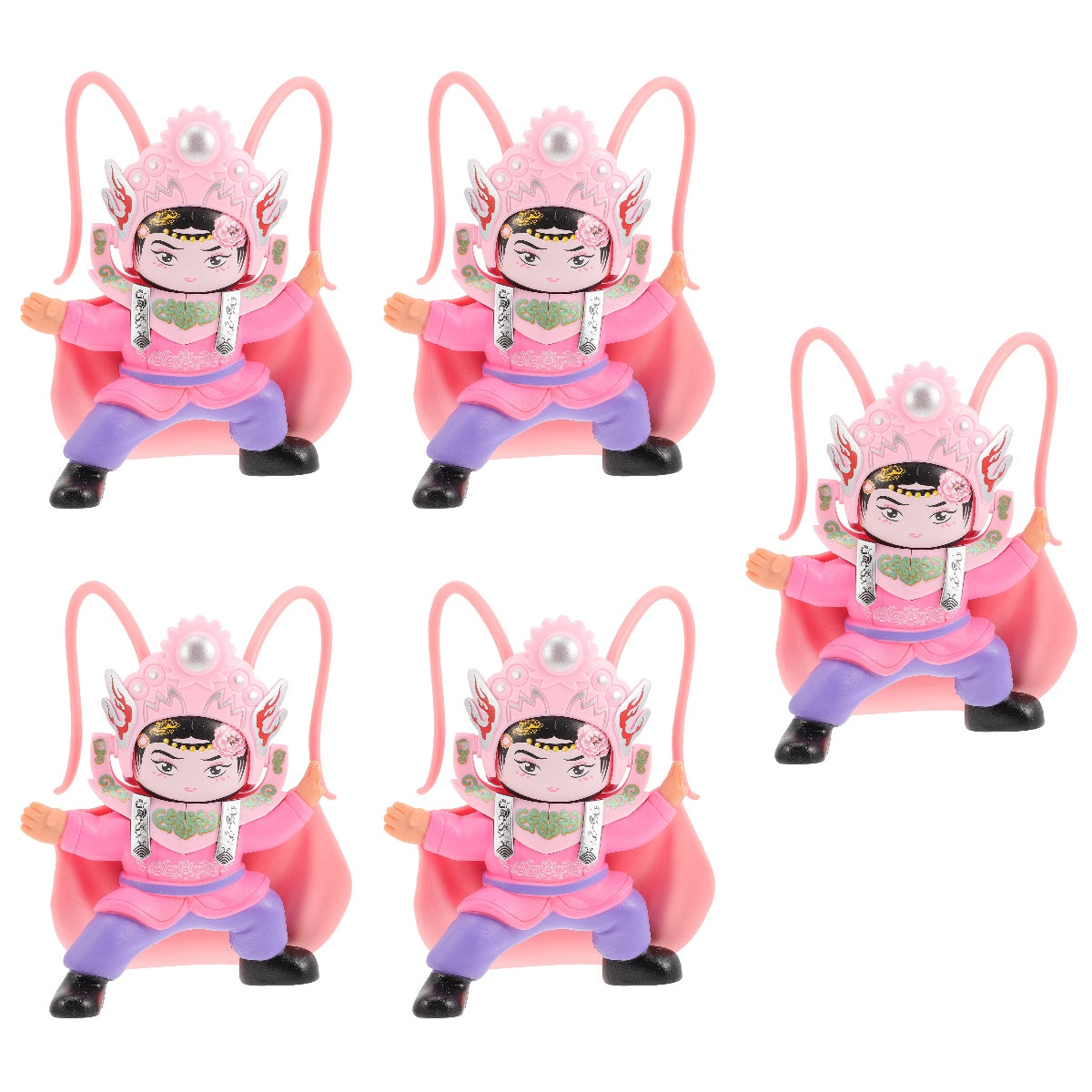 5pcs Chinese Ancient Sichuan Opera Face Changing Doll Ornament S839701