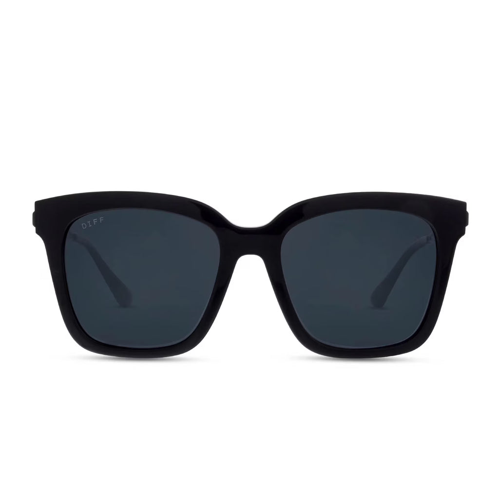 Oversized Polarized Sunglasses Black Grey V10613