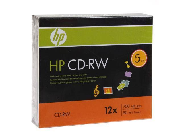 100-pk 12x CD-RW Rewritable Blank Disc 700MB in Slim Jewel Case I169