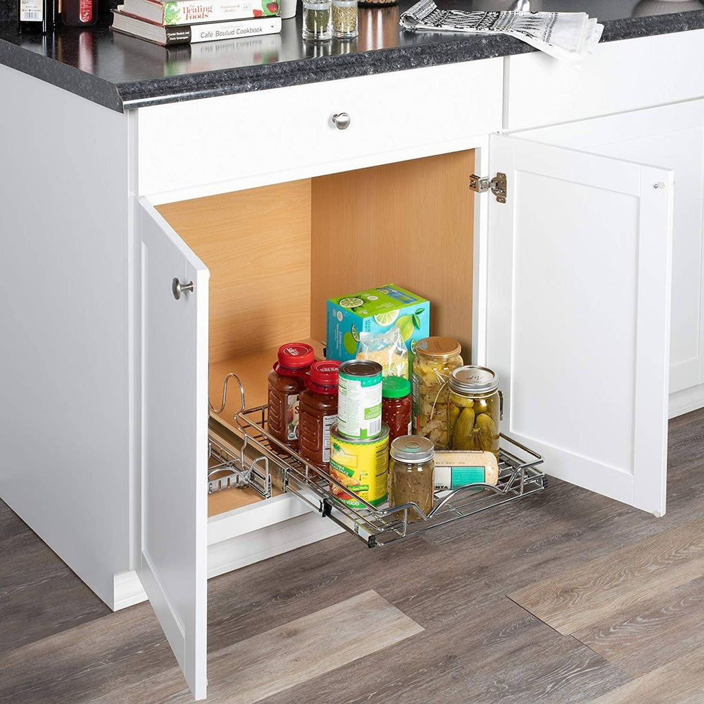 Chrome Slide Out Cabinet Organizer O158273