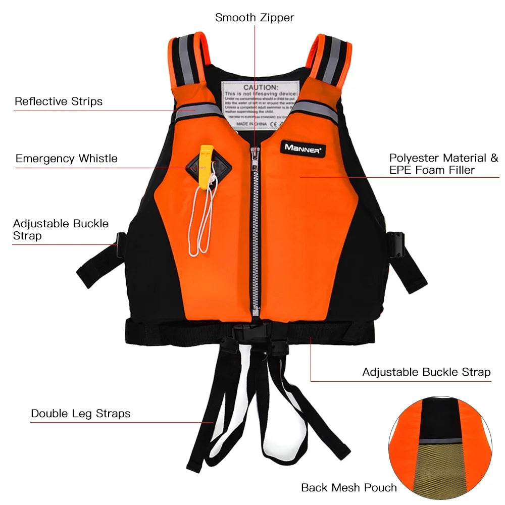 Swimming Zipper Swim Vest S7376