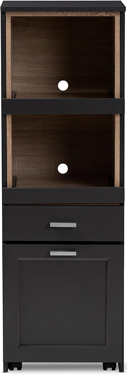 Dark Grey/Oak Brown Kitchen Cabinet V823
