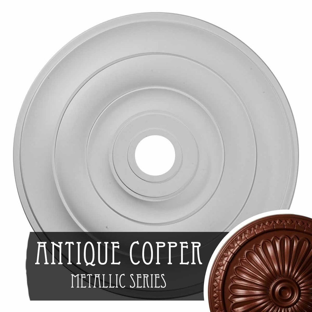 Copper Penny Hand-Painted Ceiling Medallion B870686